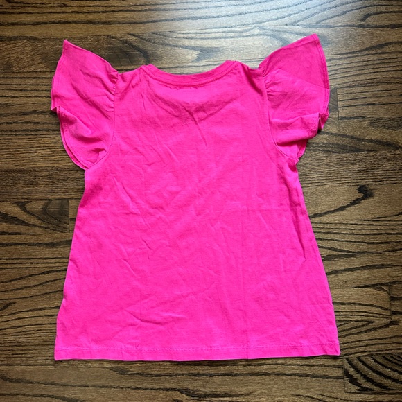 Crewcuts Kids Pink Flutter Sleeve Top - size 8/9 - NWOT - Picture 3 of 3